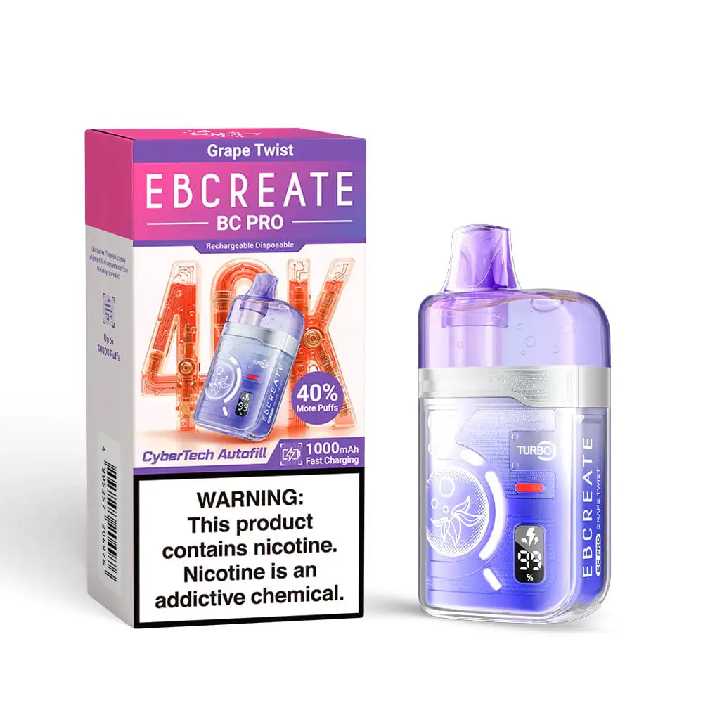 Grape Twist - EBCREATE BC Pro 40K Disposable Vape JellyPuffs
