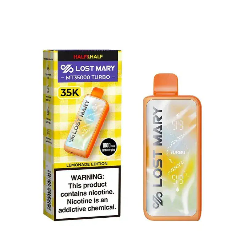 Half & Half - Lost Mary MT35000 Turbo Disposable Vape Lemonade Edition JellyPuffs