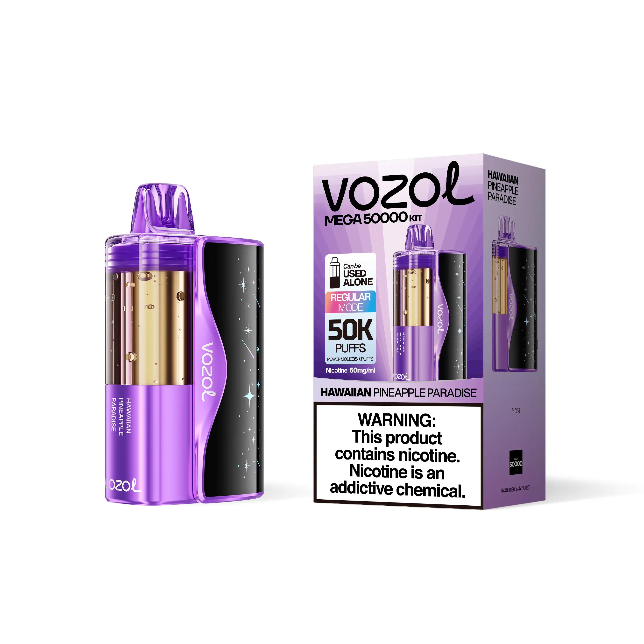 Hawaiian Pineapple Paradise - Vozol Mega 50k Disposable Vape Kit JellyPuffs