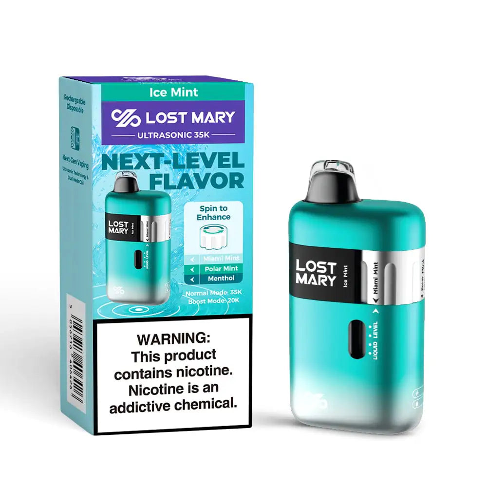 Ice Mint - Lost Mary Ultrasonic 35k Disposable Vape JellyPuffs