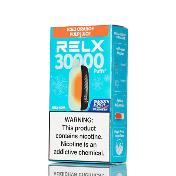 Iced Orange Pulp Juice - RELX Nova Silkmesh 30k Disposable Vape JellyPuffs