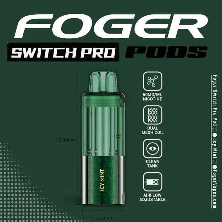 Icy Mint - Foger Switch Pro 30K Disposable Pod JellyPuffs
