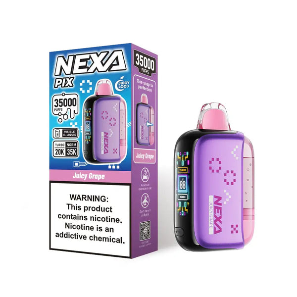 juicy disposable vape Grape – NEXA Pix 35K Sub-Ohm Size:(3) 5 Gram Disposables (5% Off) UWELL Caliburn AK2 Pod