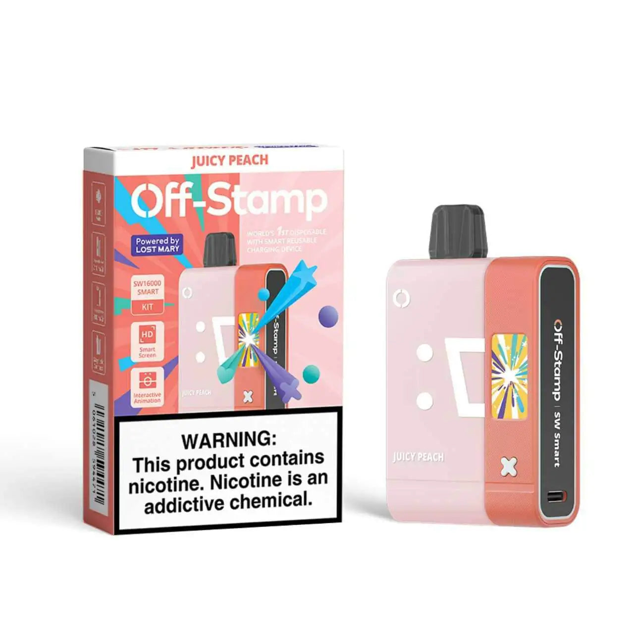 Juicy Peach - Off-Stamp SW16000 Disposable Kit JellyPuffs