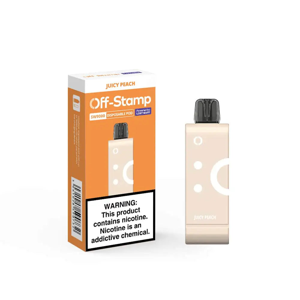 Juicy Peach - Off-Stamp SW9000 Disposable Pod JellyPuffs