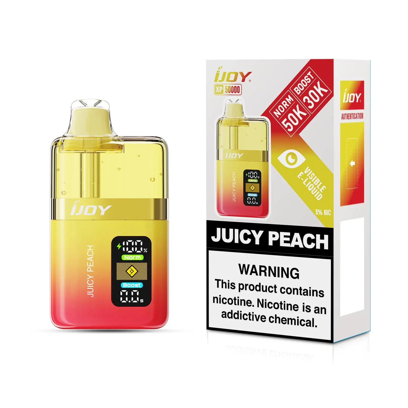 Juicy Peach - iJoy XP50000 Disposable Vape JellyPuffs