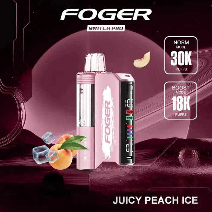 Juicy Peach Ice - Foger Switch Pro 30K Disposable Kit JellyPuffs