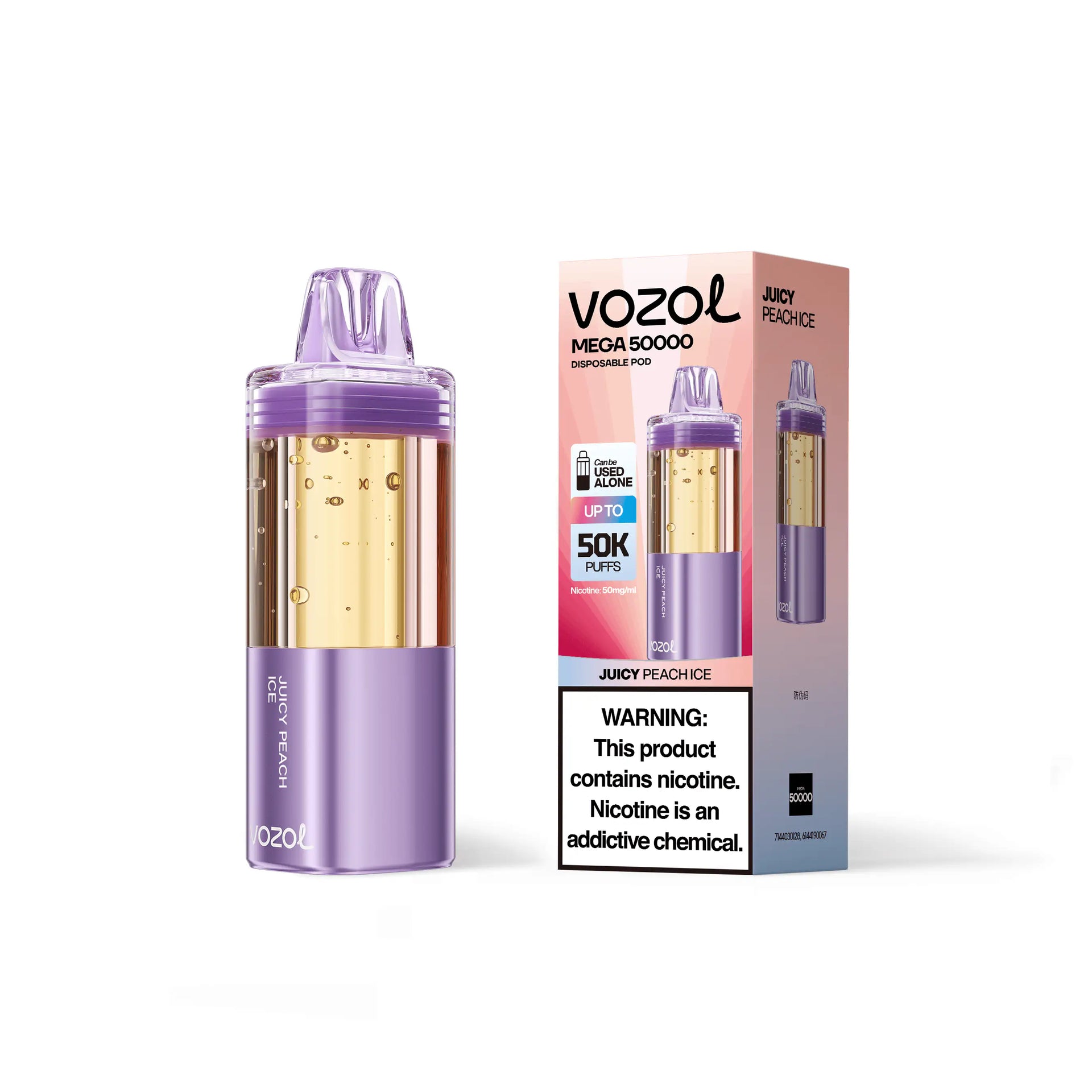 vozol 20000 peach ice VOZOL Gear Power 20000 Puffs Peach Ice in UAE main image 1