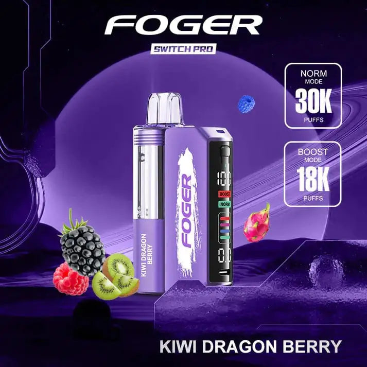 Kiwi Dragon Berry - Foger Switch Pro 30K Disposable Kit JellyPuffs
