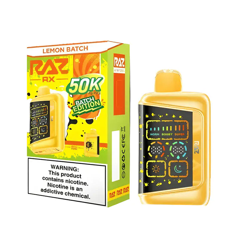 Lemon Batch - RAZ RX 50K Batch Edition Disposable Vape JellyPuffs
