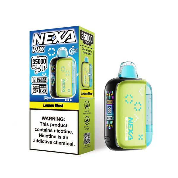 Lemon Blast – NEXA Pix 35K Disposable Vape | JellyPuffs