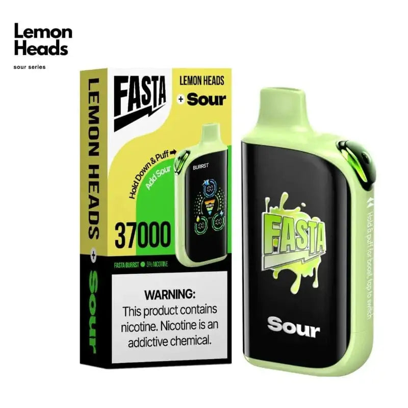 Lemon Heads - FASTA Burrst 37000 Disposable JellyPuffs