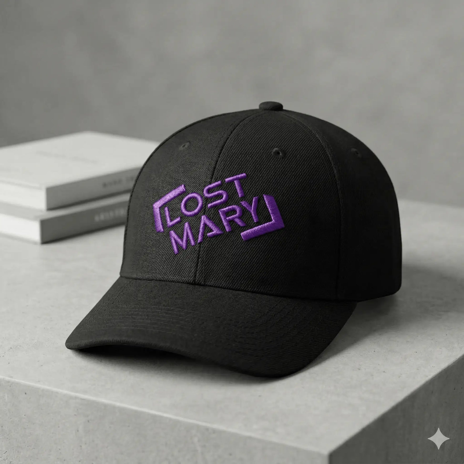 Lost Mary Embroidered Logo Snapback Cap JellyPuffs