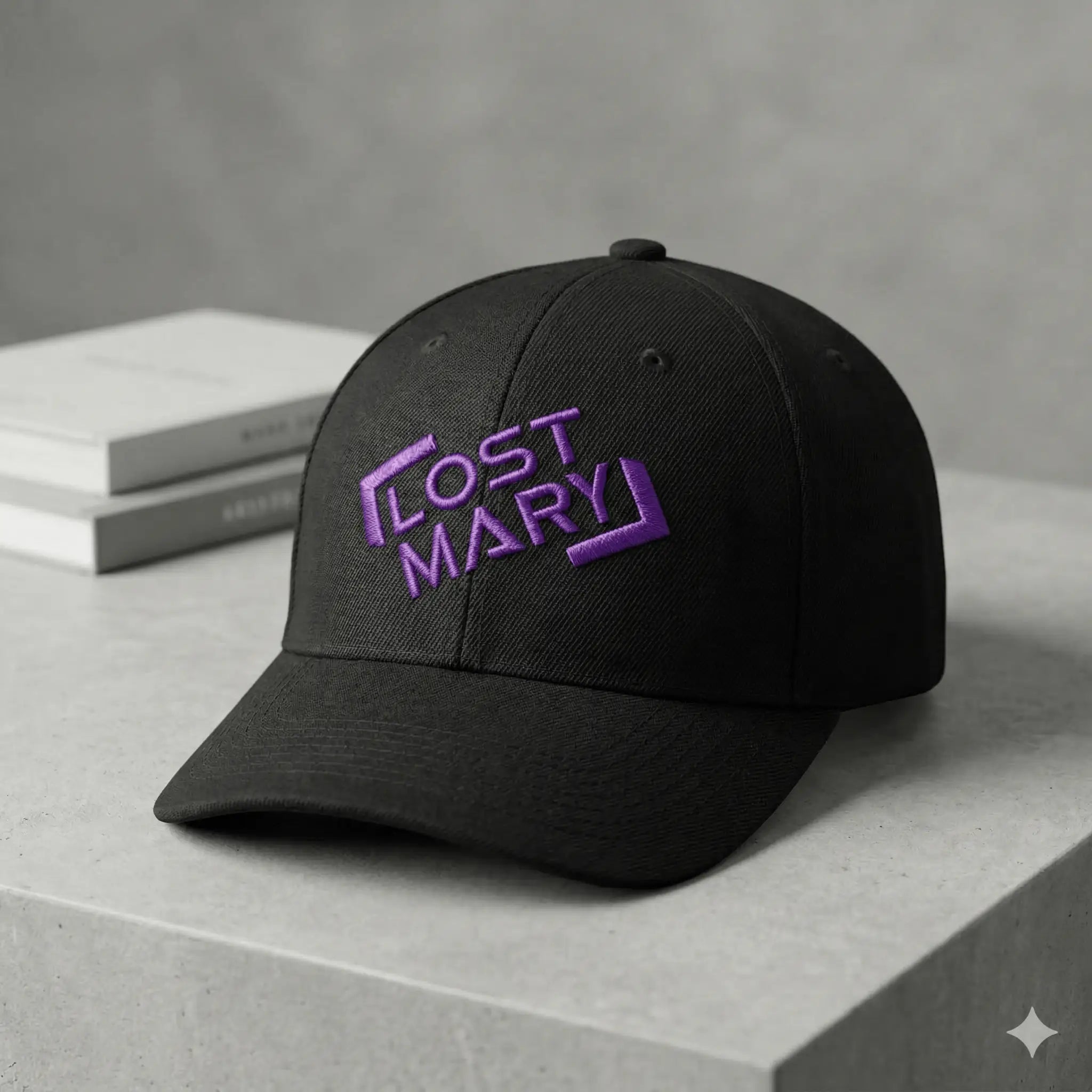 Lost Mary Embroidered Logo Snapback Cap JellyPuffs