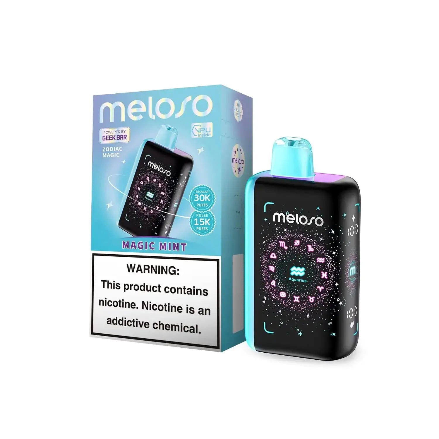 Magic Mint - Geek Bar Meloso Bar 30k Disposable Vape JellyPuffs