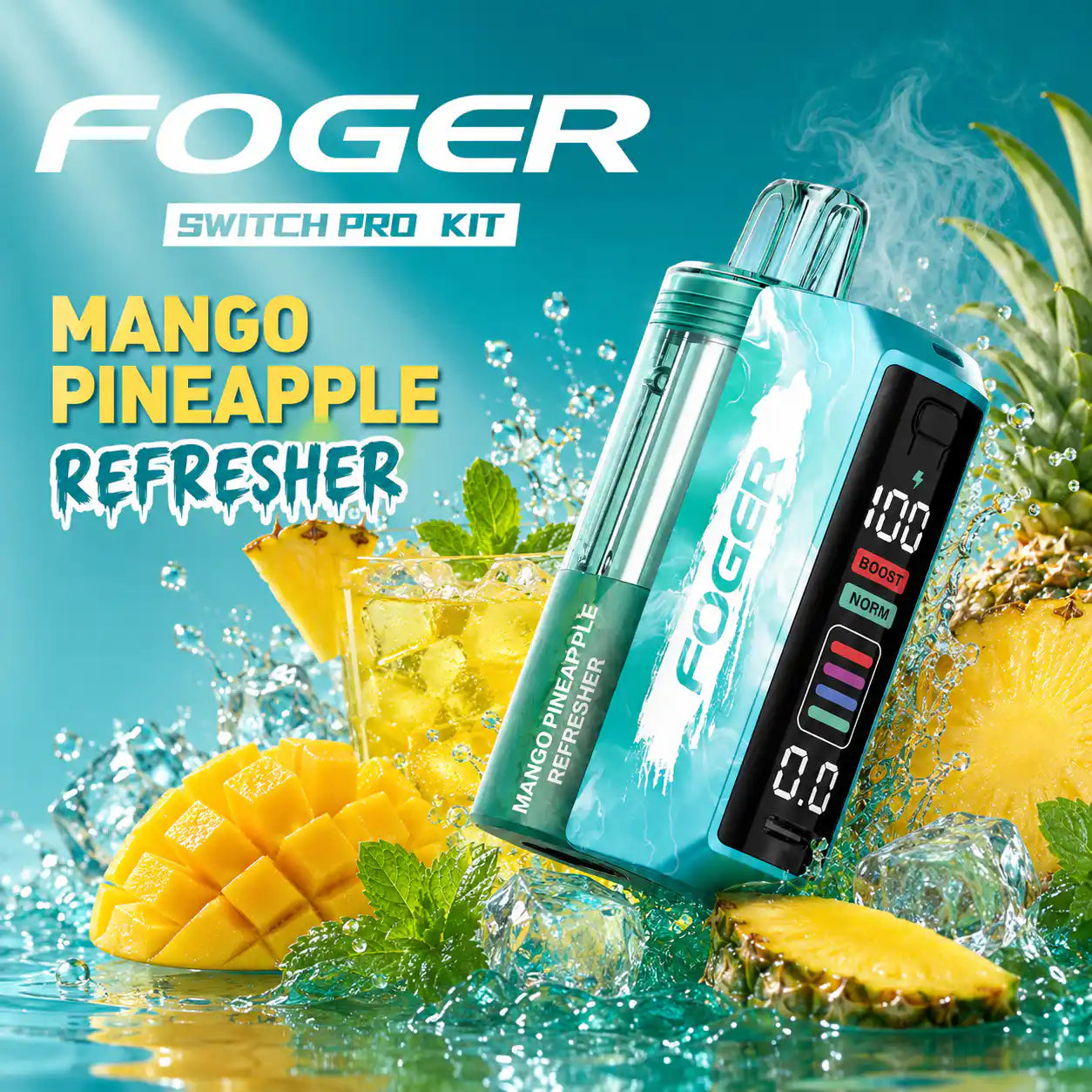 Mango Pineapple Refresher - Foger Switch Pro 30K Disposable Kit JellyPuffs