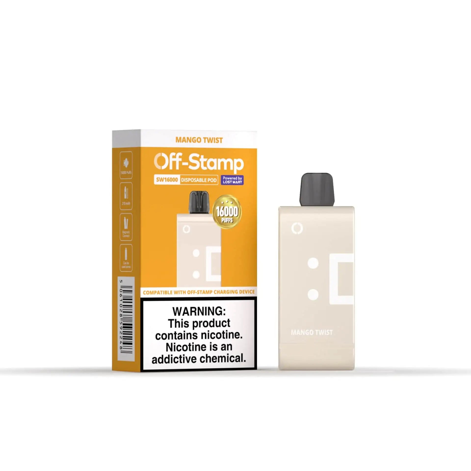 Mango Twist - Off-Stamp SW16000 Disposable Pod JellyPuffs