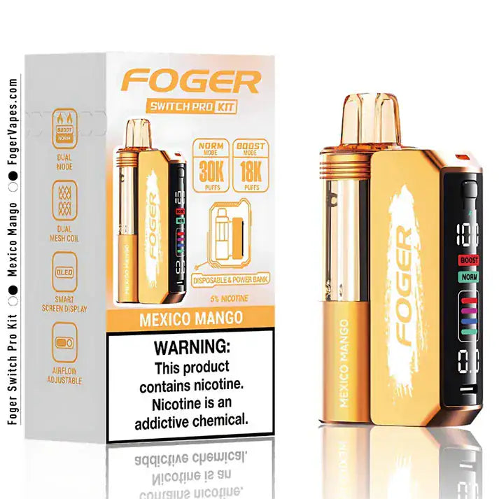Mexico Mango - Foger Switch Pro 30K Disposable Kit JellyPuffs