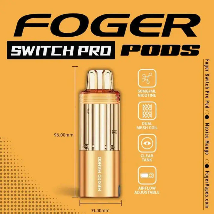 Mexico Mango - Foger Switch Pro 30K Disposable Pod JellyPuffs