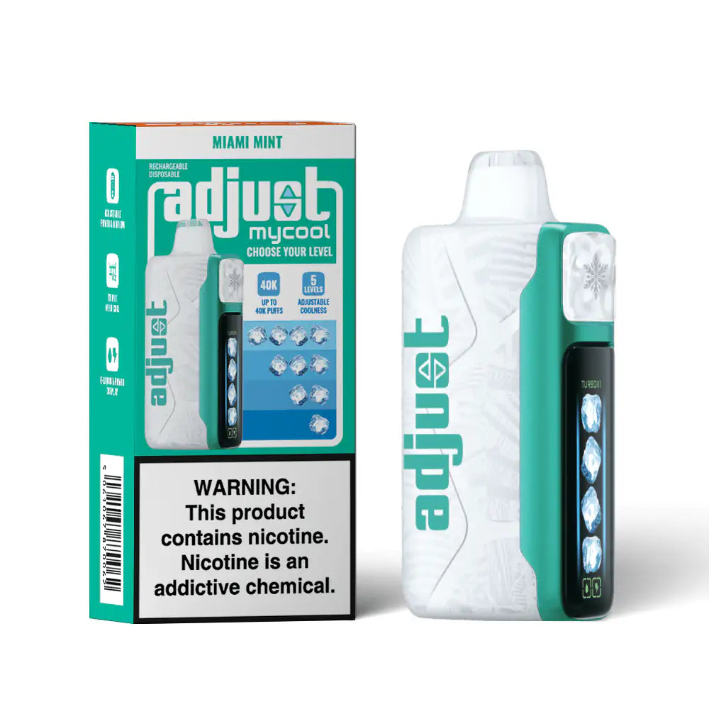Miami Mint - Adjust MyCool 40K Disposable Vape JellyPuffs