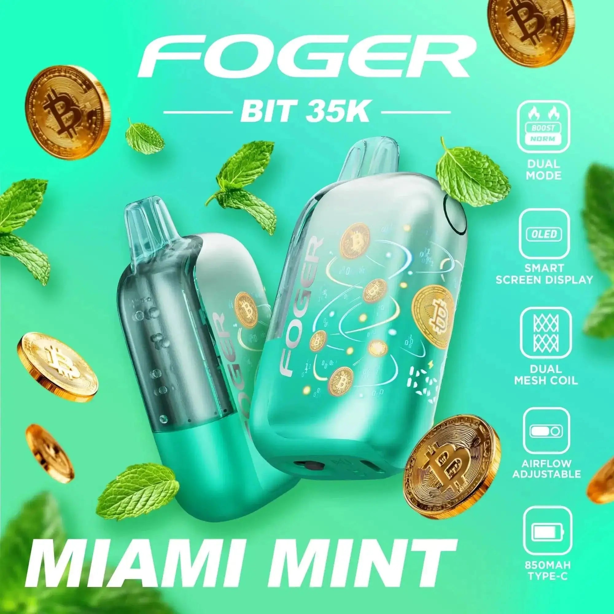 Miami Mint - Foger Bit 35k Disposable Vape JellyPuffs