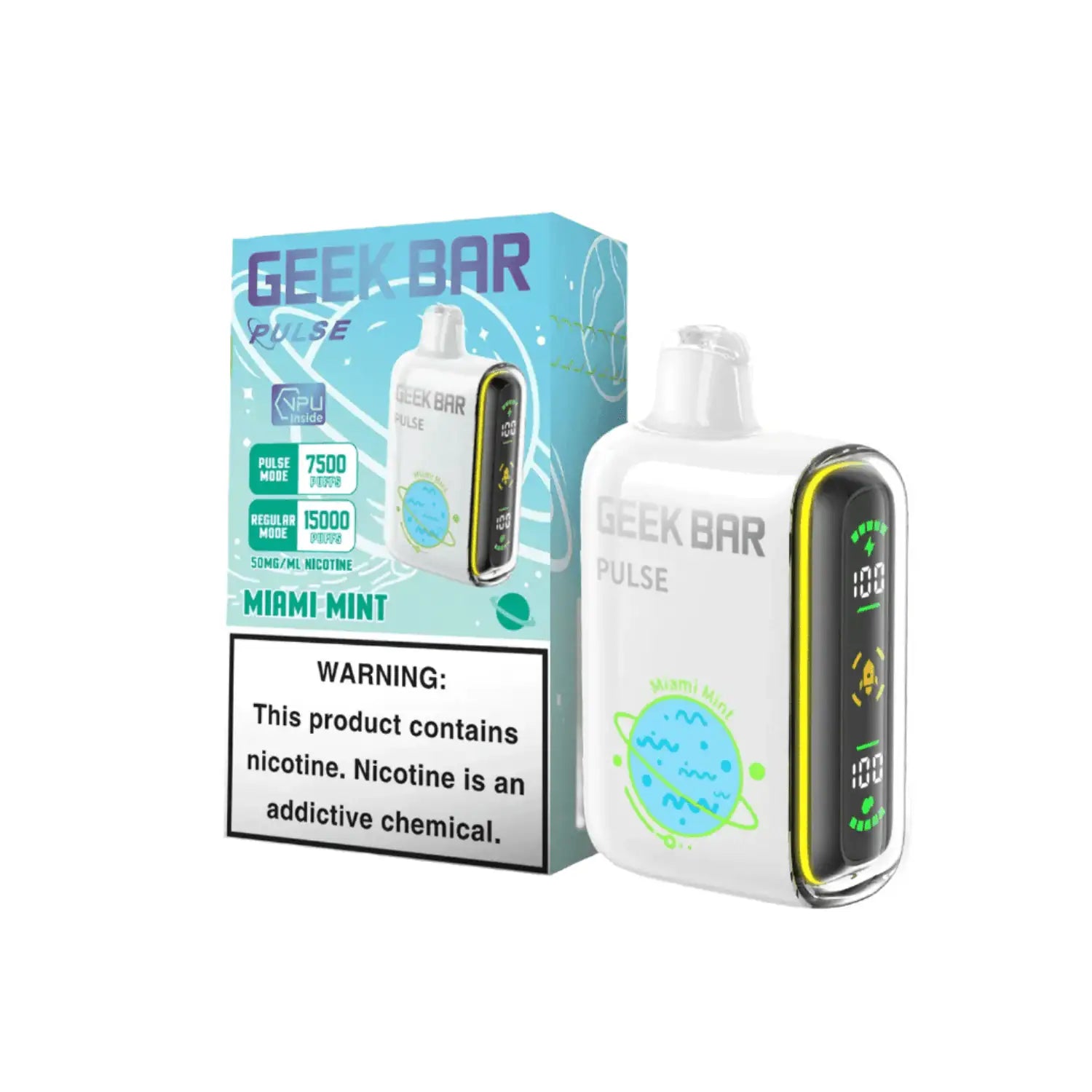 Miami Mint - Geek Bar Pulse 15k Disposable Vape JellyPuffs