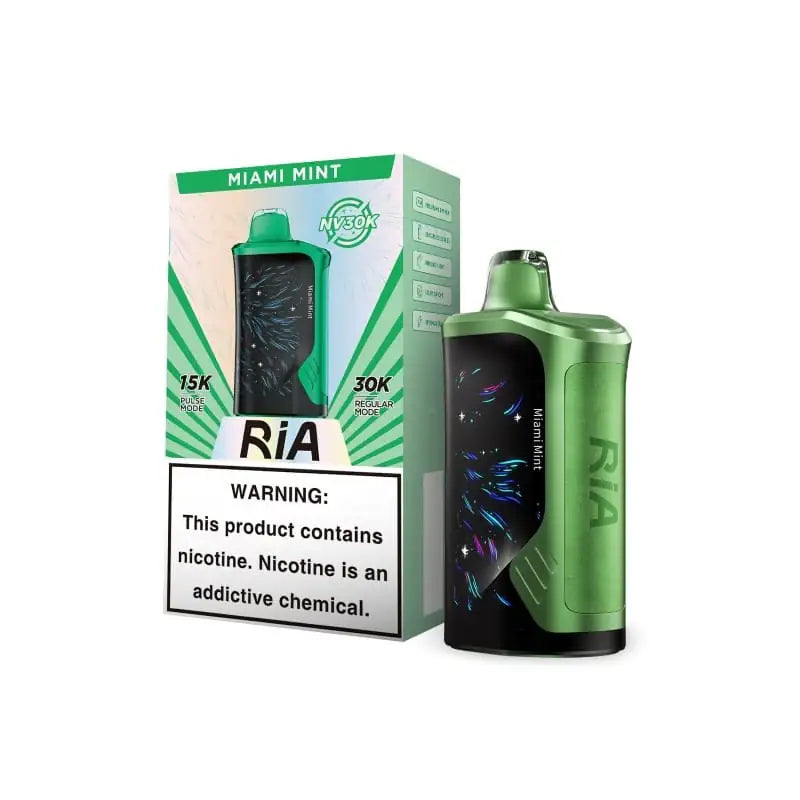 Miami Mint - Geek Bar Ria NV30k Disposable Vape JellyPuffs