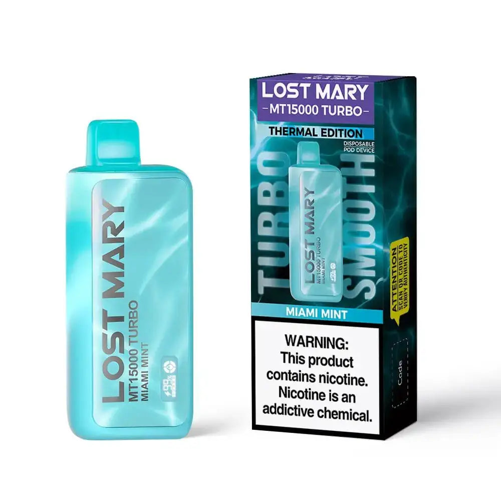 Miami Mint - Lost Mary MT15000 Turbo Disposable Vape JellyPuffs