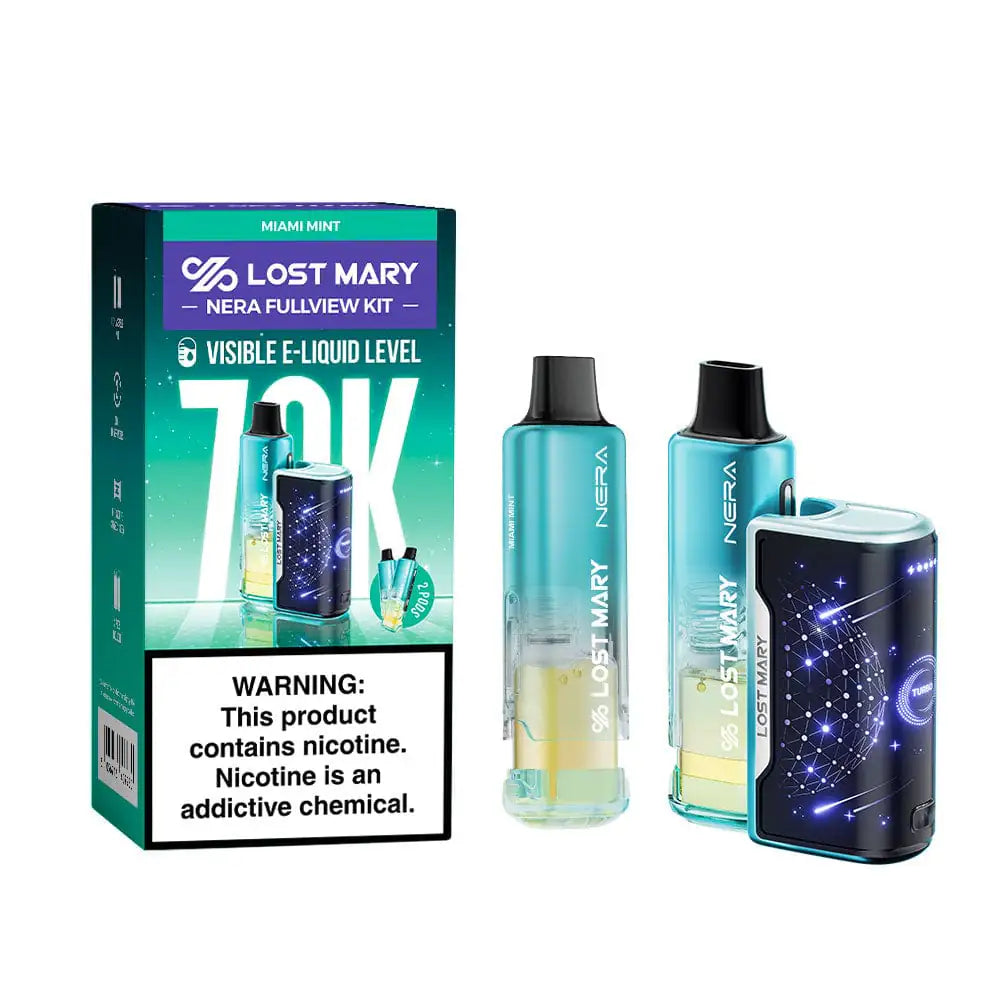 Miami Mint - Lost Mary Nera Fullview 70k Disposable Vape Kit JellyPuffs