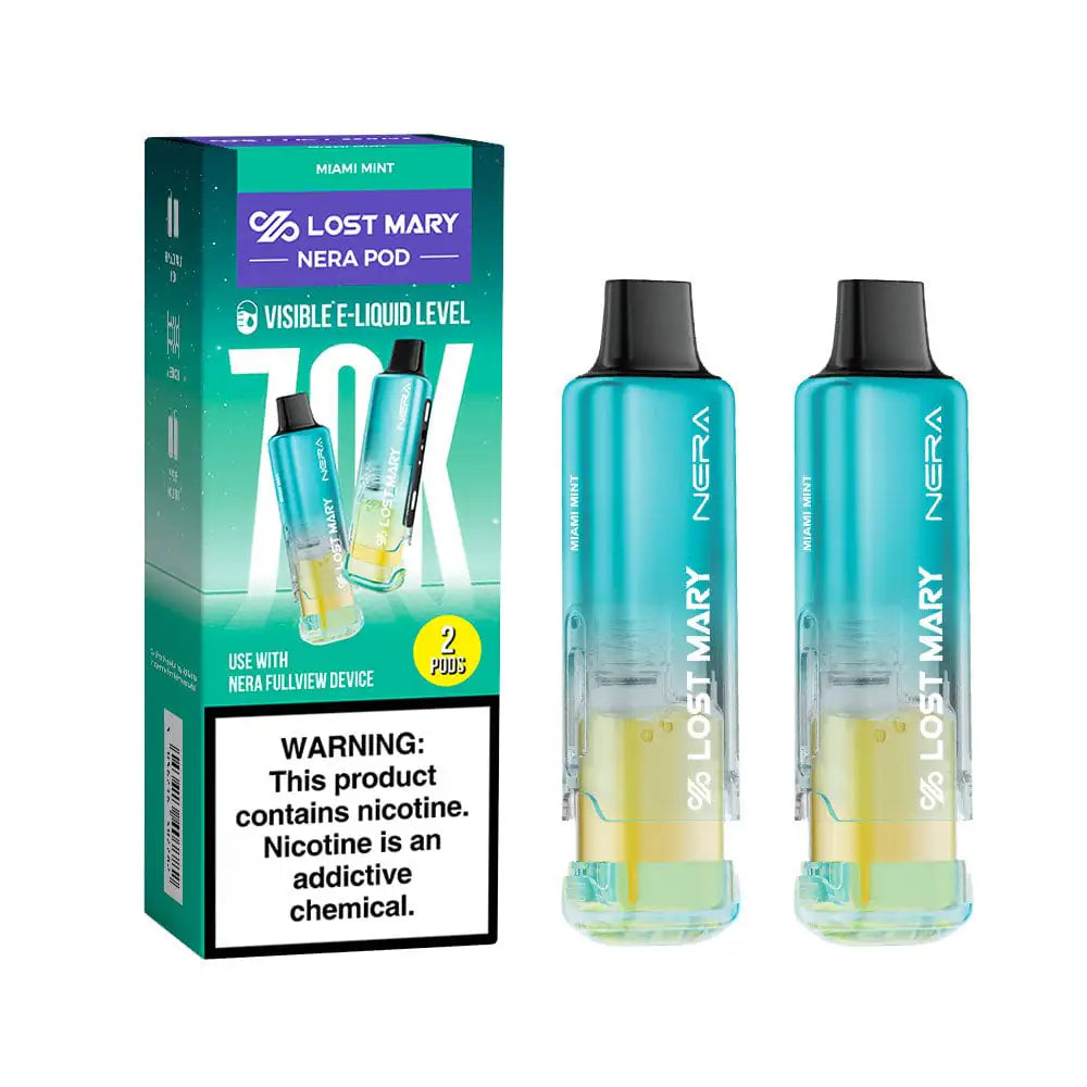 Miami Mint - Lost Mary Nera Fullview 70k Disposable Vape Pod JellyPuffs
