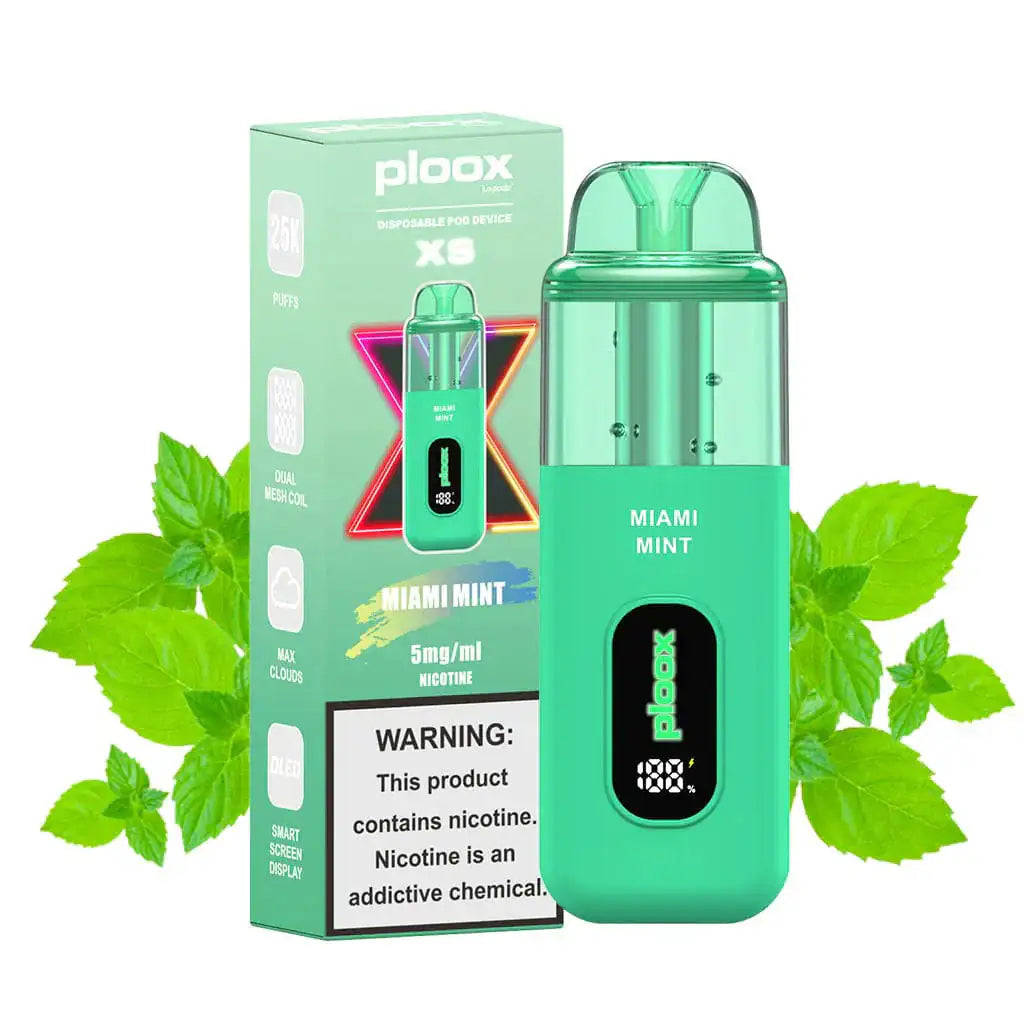 Miami Mint - Ploox XS 25k Disposable E-Hookah JellyPuffs