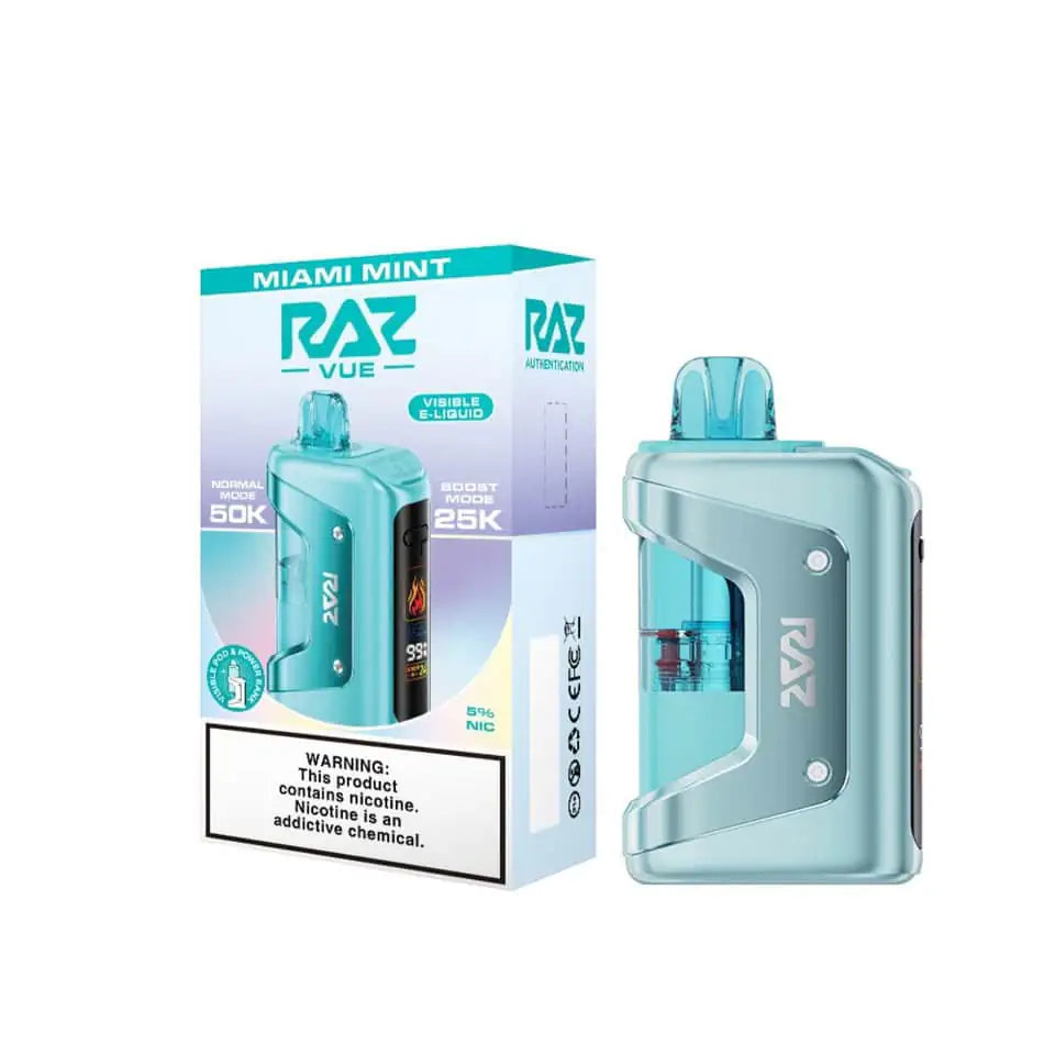 Miami Mint - RAZ Vue 50K Disposable Vape Kit JellyPuffs