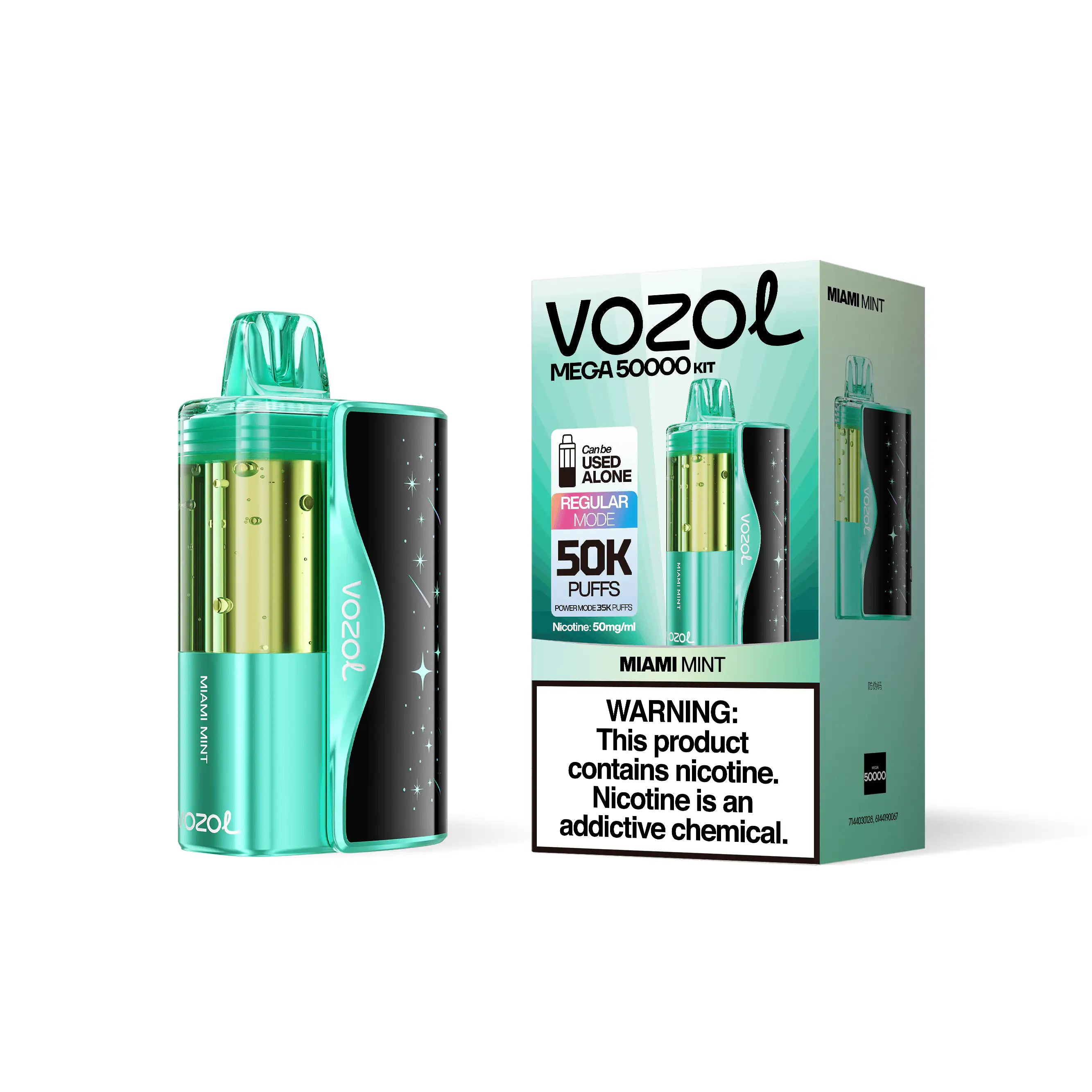 Miami Mint - Vozol Mega 50k Disposable Vape Kit JellyPuffs