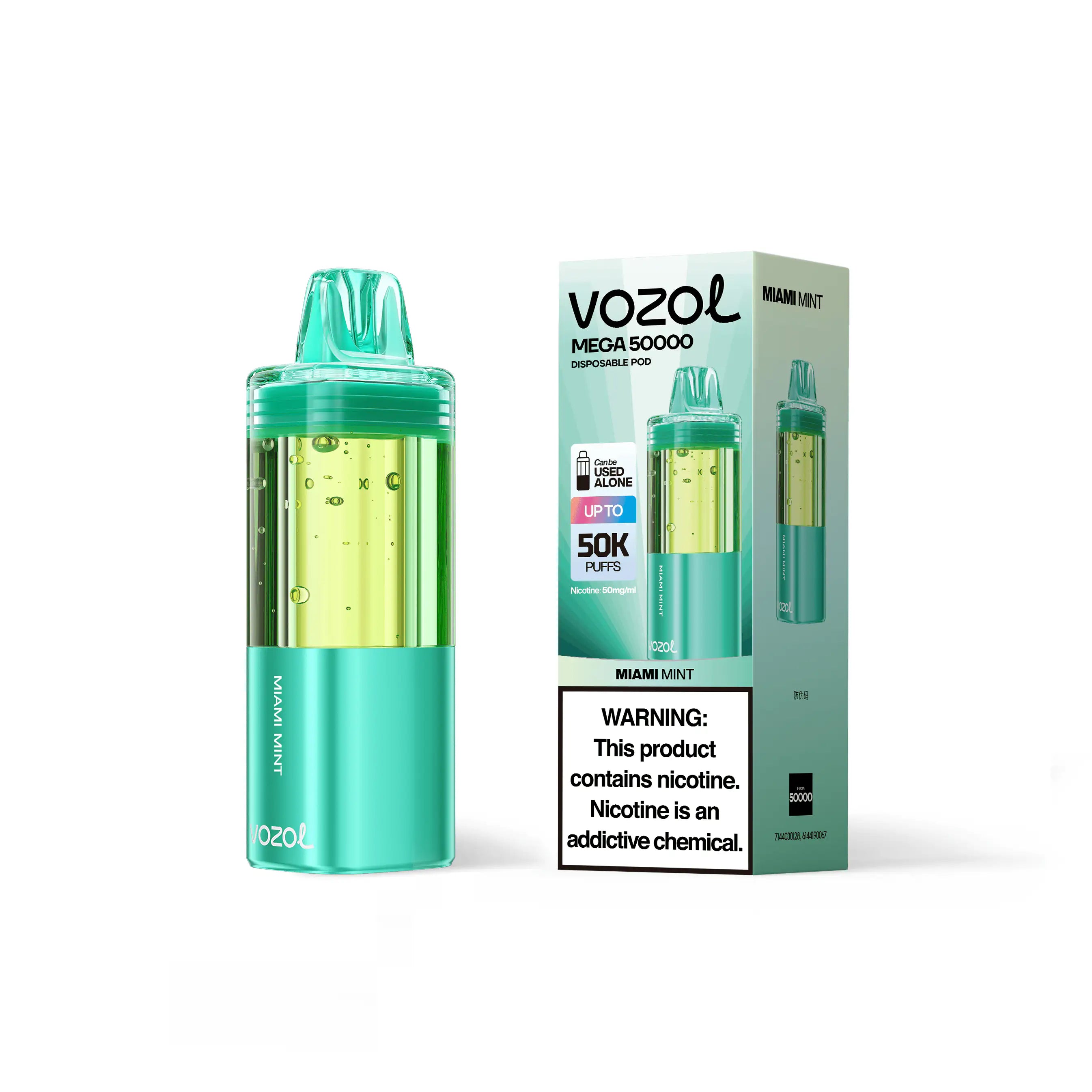 Miami Mint - Vozol Mega 50k Disposable Vape Pod JellyPuffs