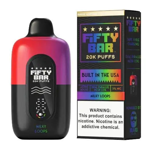 Milky Loops - Fifty Bar 20K Disposable Vape JellyPuffs