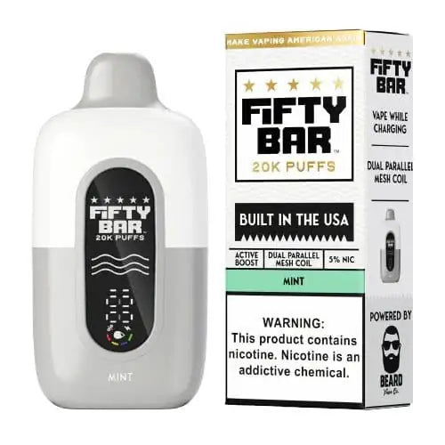 Mint - Fifty Bar 20K Disposable Vape JellyPuffs