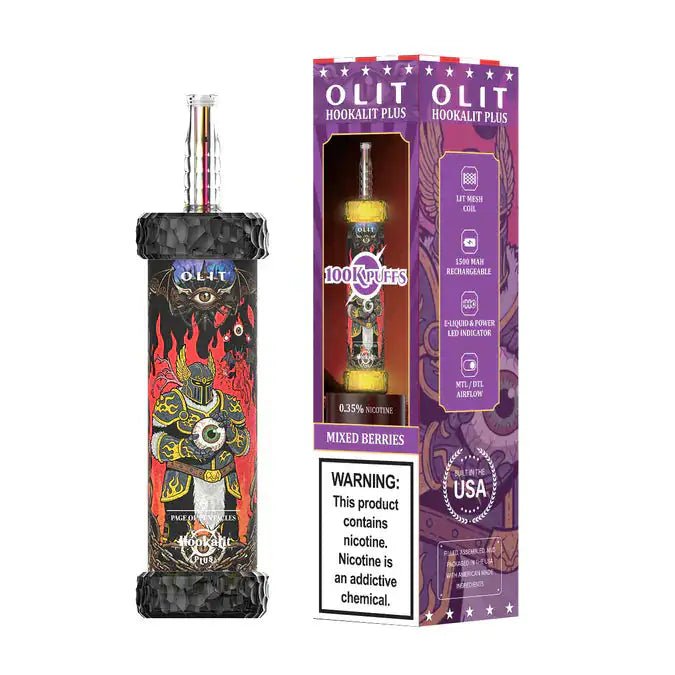 Mixed Berries - Olit Hookalit Plus 100K Disposable E-Hookah JellyPuffs