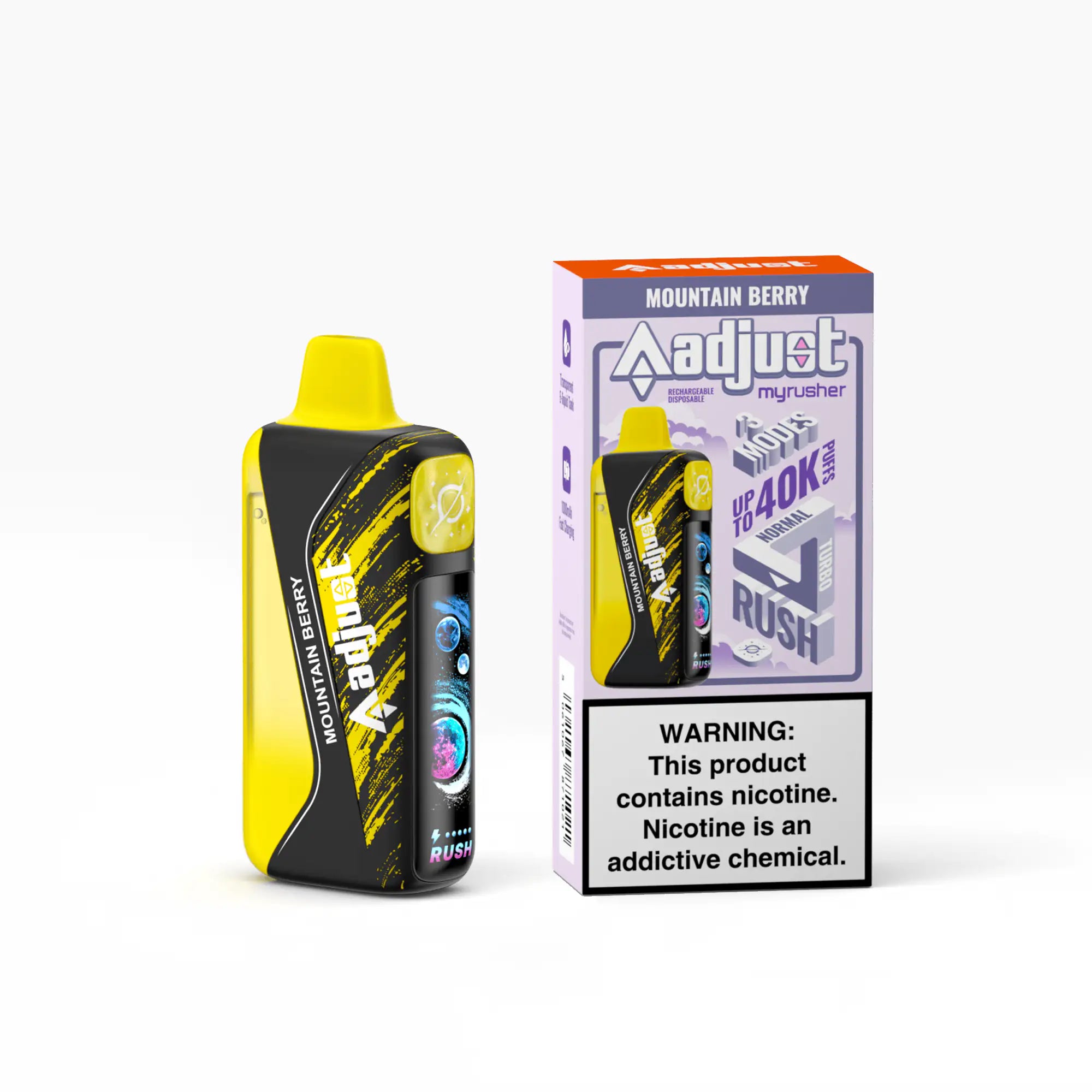 Mountain Berry - Adjust Myrusher 40k Disposable Vape JellyPuffs