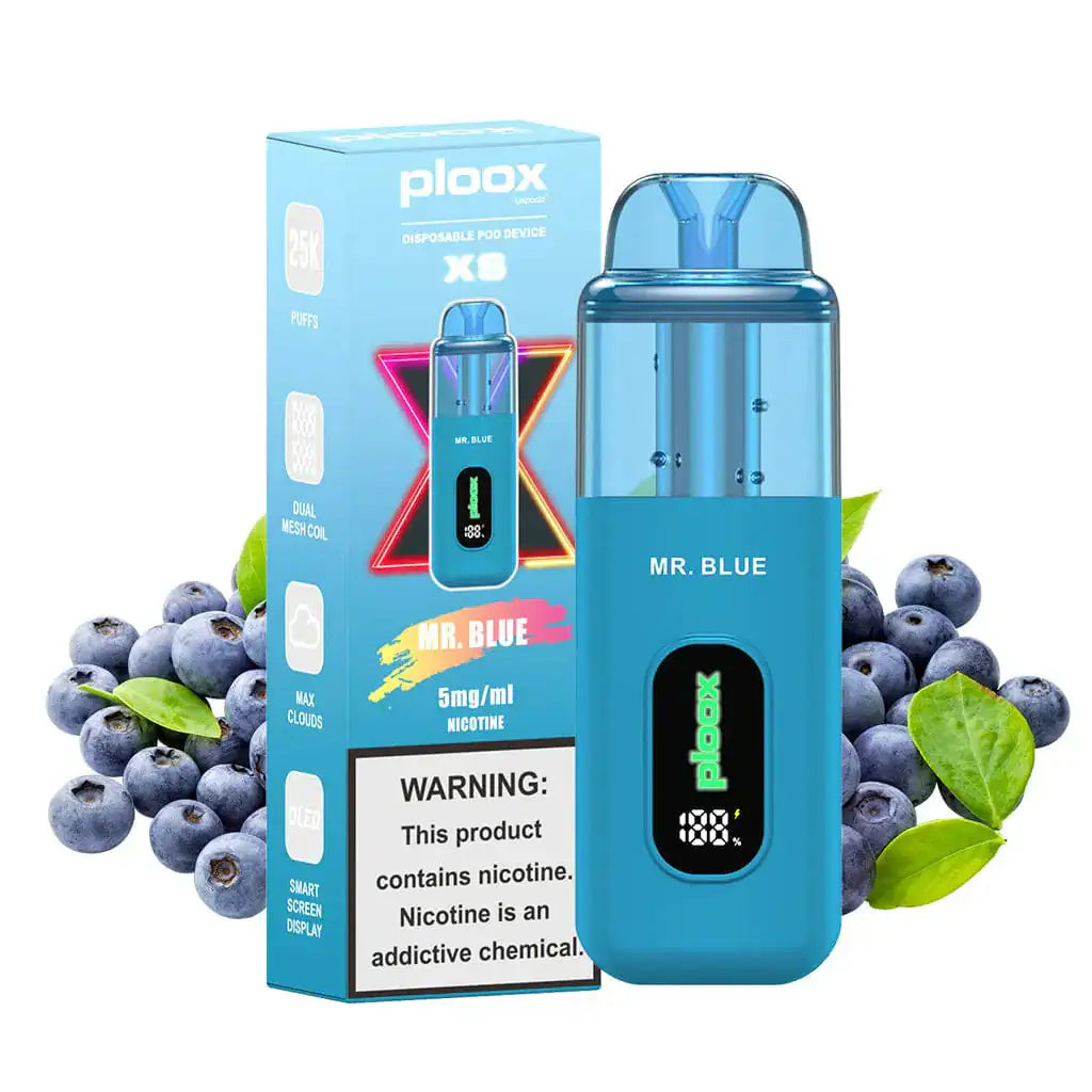 Mr.Blue - Ploox XS 25k Disposable E-Hookah JellyPuffs