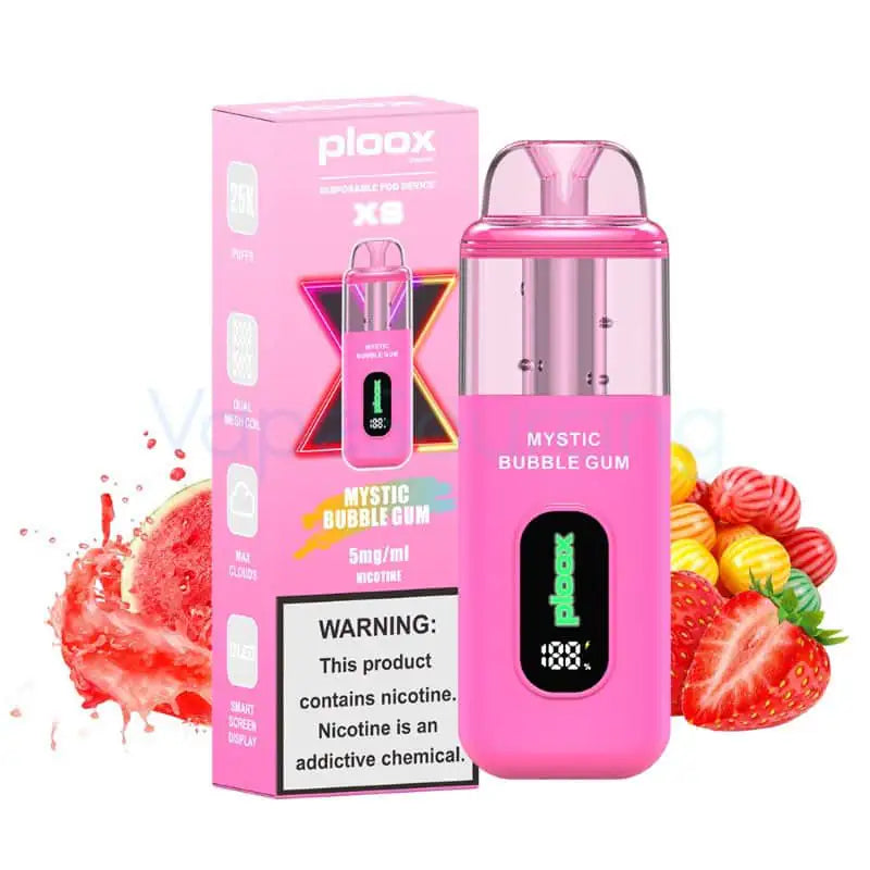 bubble gum disposable vape Mystic Bubblegum Ploox XS 25k E-Hookah 0.5% – JellyPuffs cali ul8000 nicotine free vape Best Pod Vape 2025 Choose Flavor:Luscious Watermelon