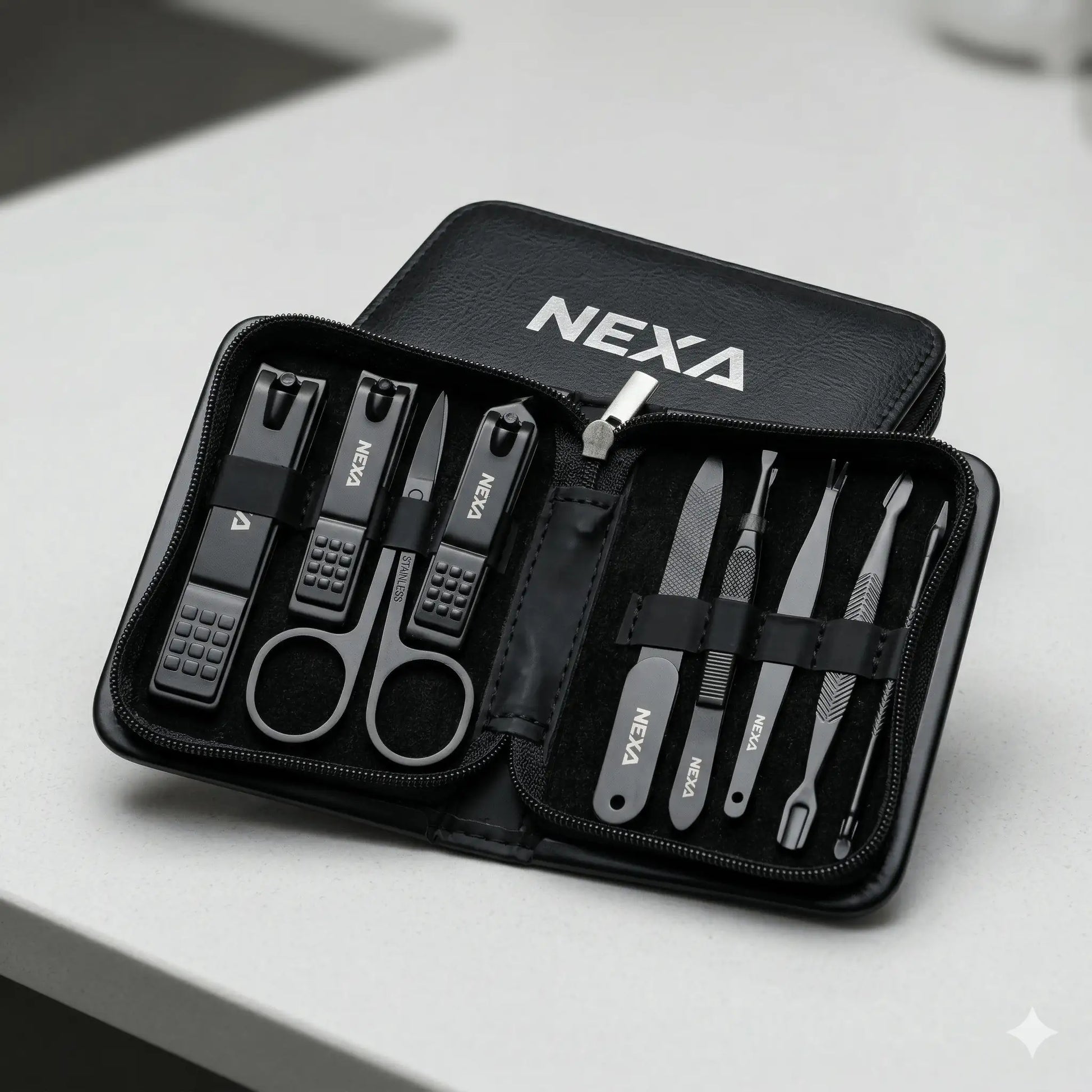 NEXA 9-Piece Manicure Set with Travel Case JellyPuffs
