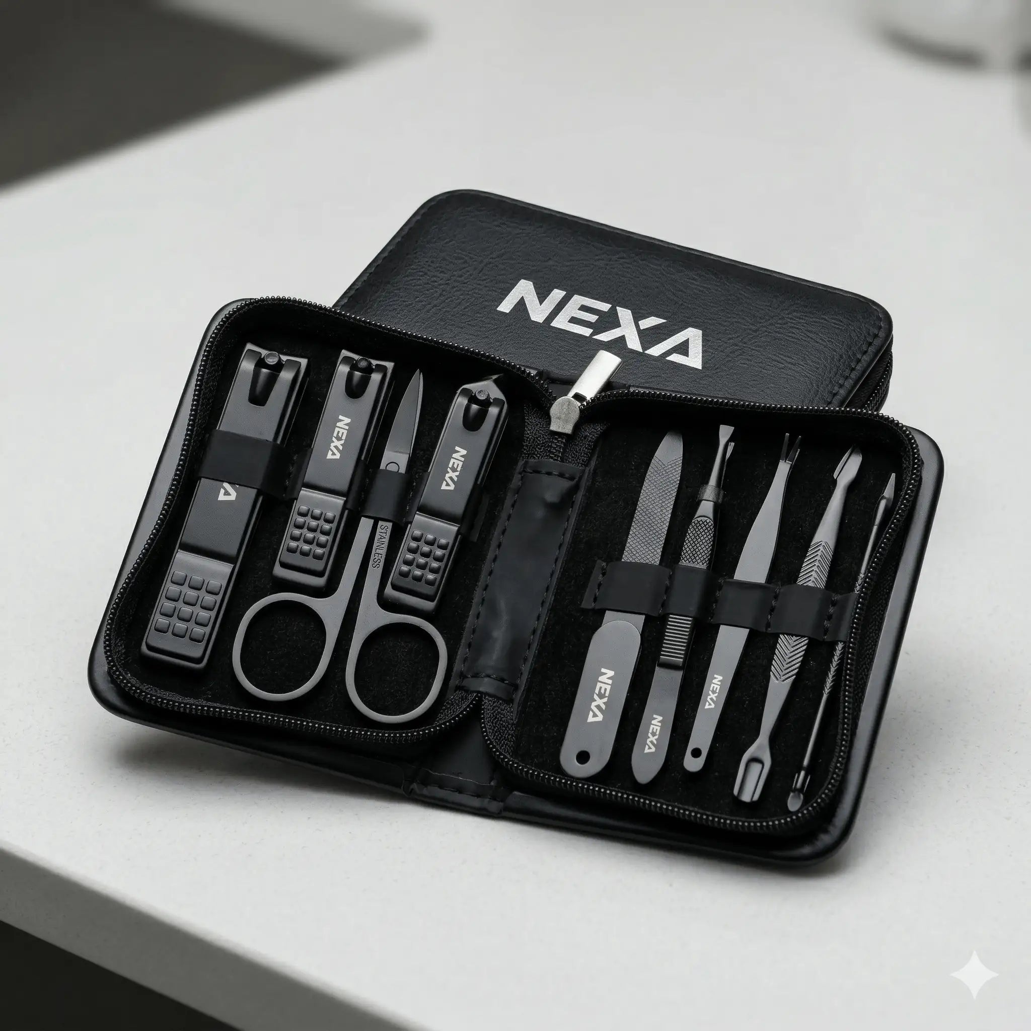 NEXA 9-Piece Manicure Set with Travel Case JellyPuffs