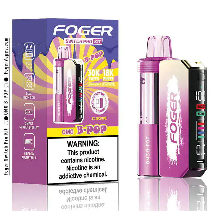 OMG B-Pop - Foger Switch Pro 30K Disposable Kit JellyPuffs