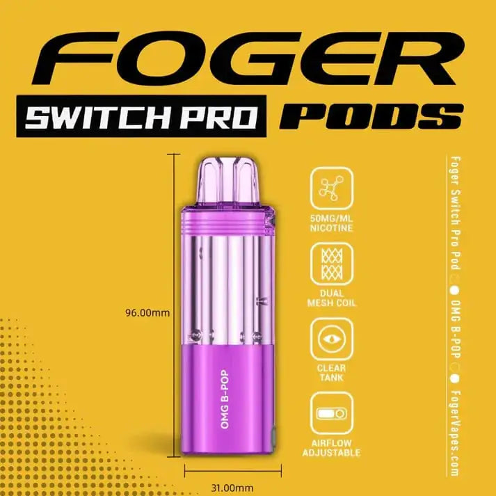 OMG B-Pop - Foger Switch Pro 30K Disposable Pod JellyPuffs