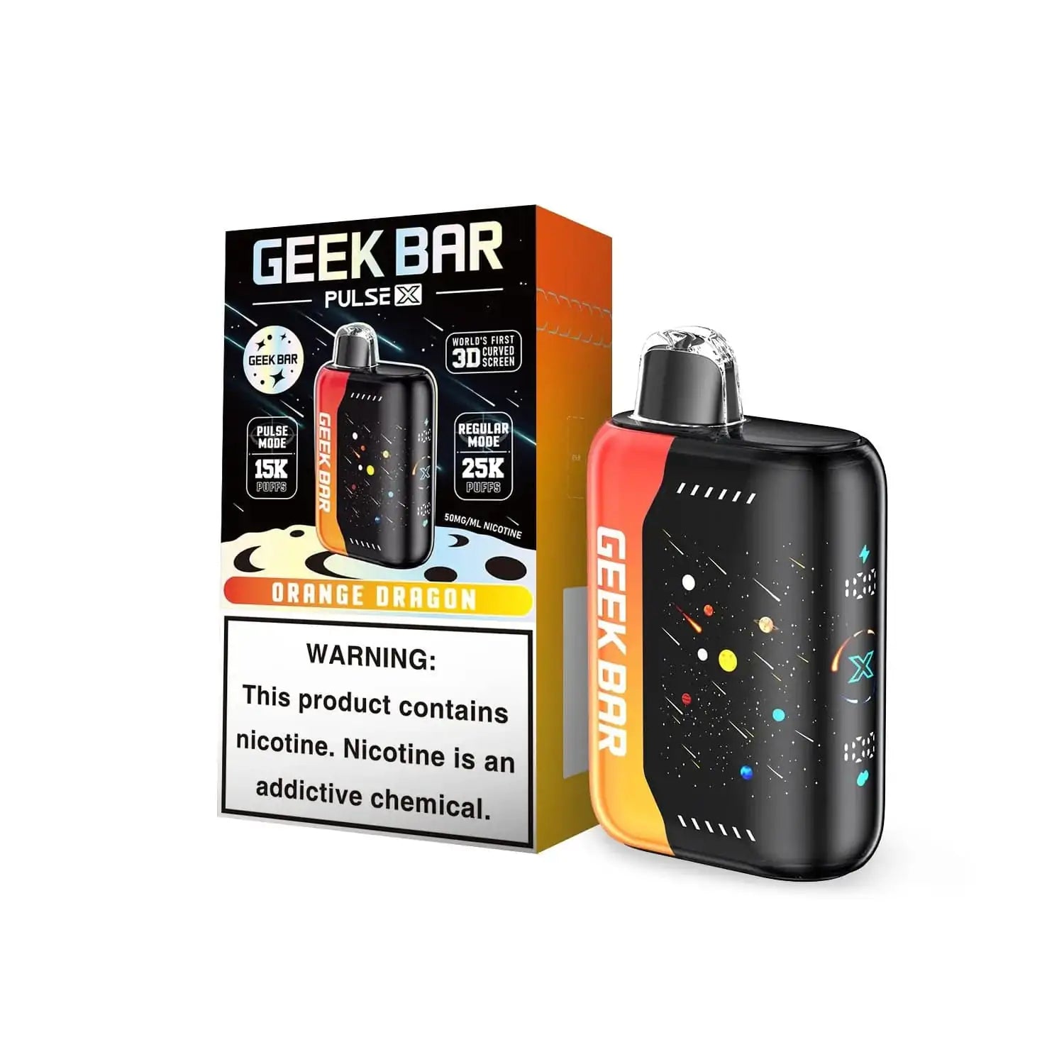 Orange Dragon Geek Bar Pulse X 25K Disposable Vape