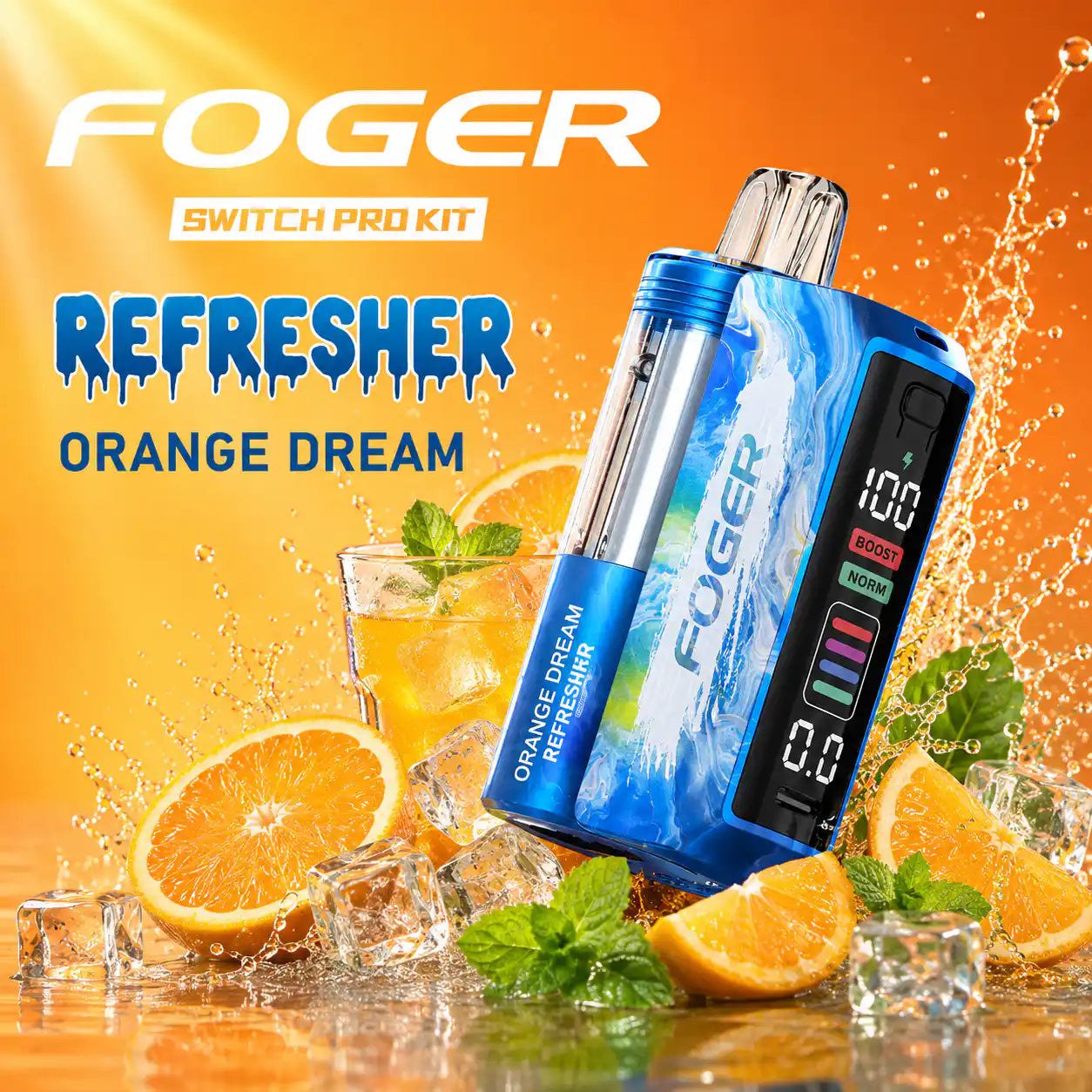 Orange Dream Refresher - Foger Switch Pro 30K Disposable Kit JellyPuffs