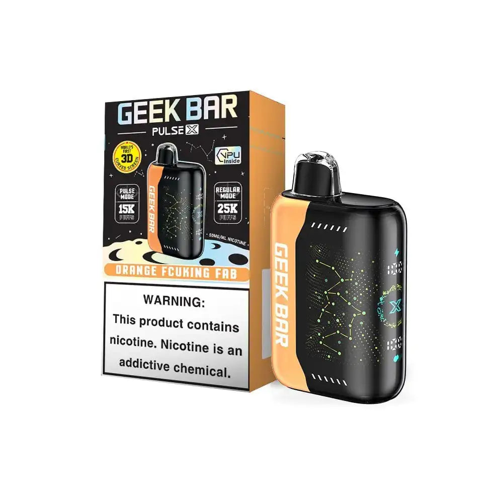Orange Fcuking Fab - Geek Bar Pulse X 25K Disposable Vape JellyPuffs