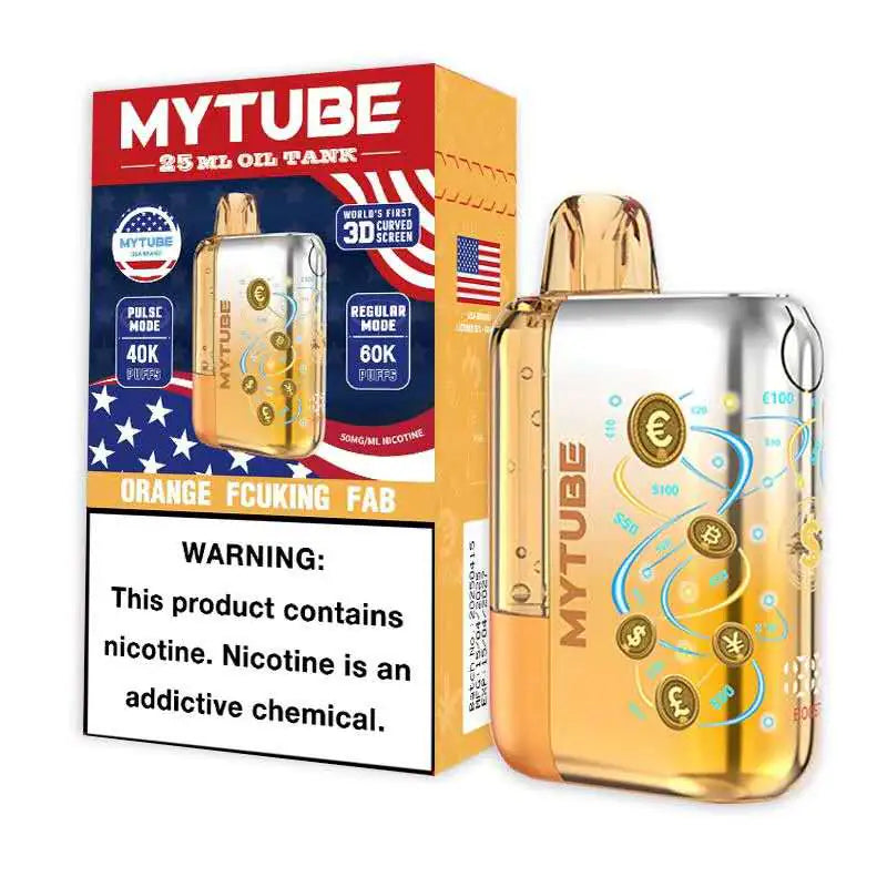 Orange Fcuking Fab - MyTube Ultra 60k Disposable Vape JellyPuffs