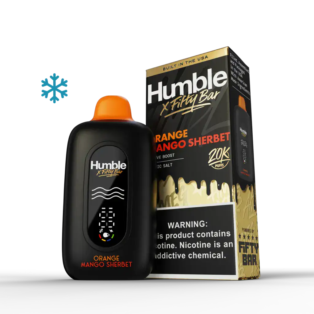 Orange Mango Sherbet - Fifty Bar x Humble 20K Disposable Vape JellyPuffs