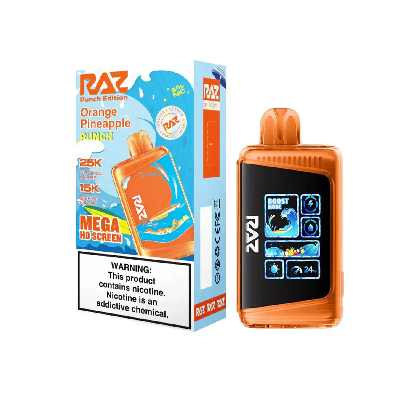 Orange Pineapple Punch - RAZ LTX DC25000 Disposable Vape JellyPuffs